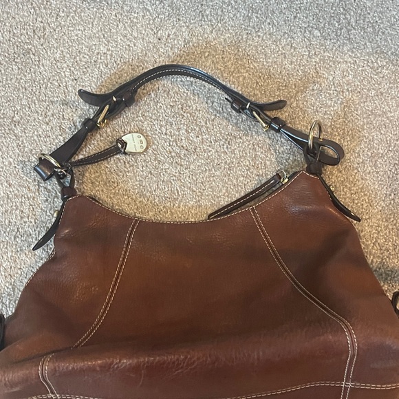 Dooney & Bourke Chocolate Brown Leather Hobo Bag - Picture 7 of 11